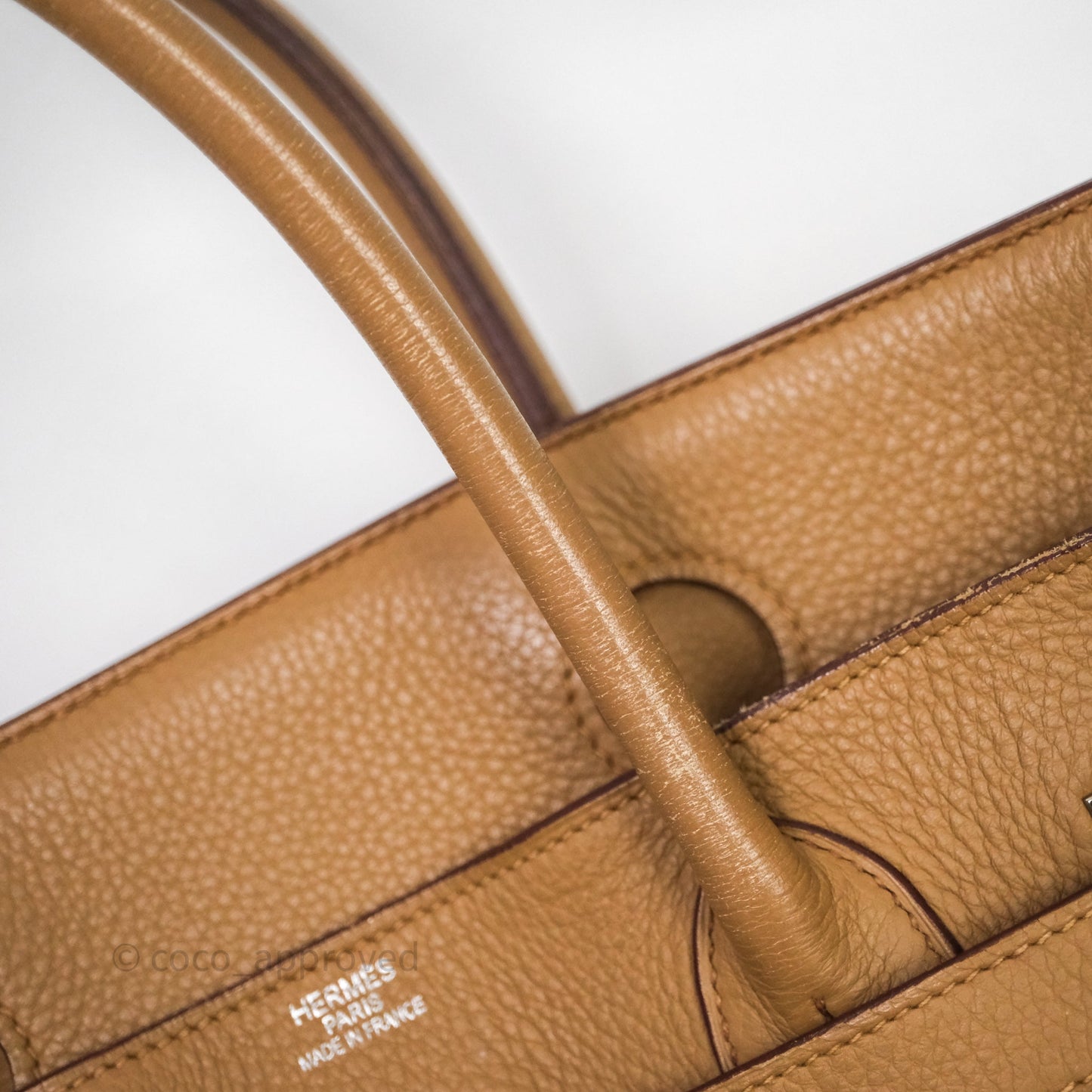 Hermès Birkin JPG Shoulder Bag 42 Tabac Camel 24 Palladium Hardware