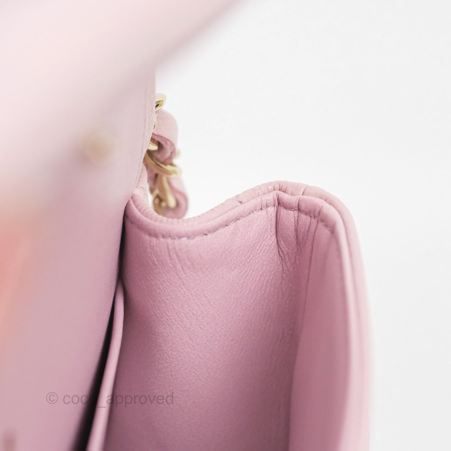 Chanel Small S/M Classic Flap Light Pink Caviar Gold Hardware