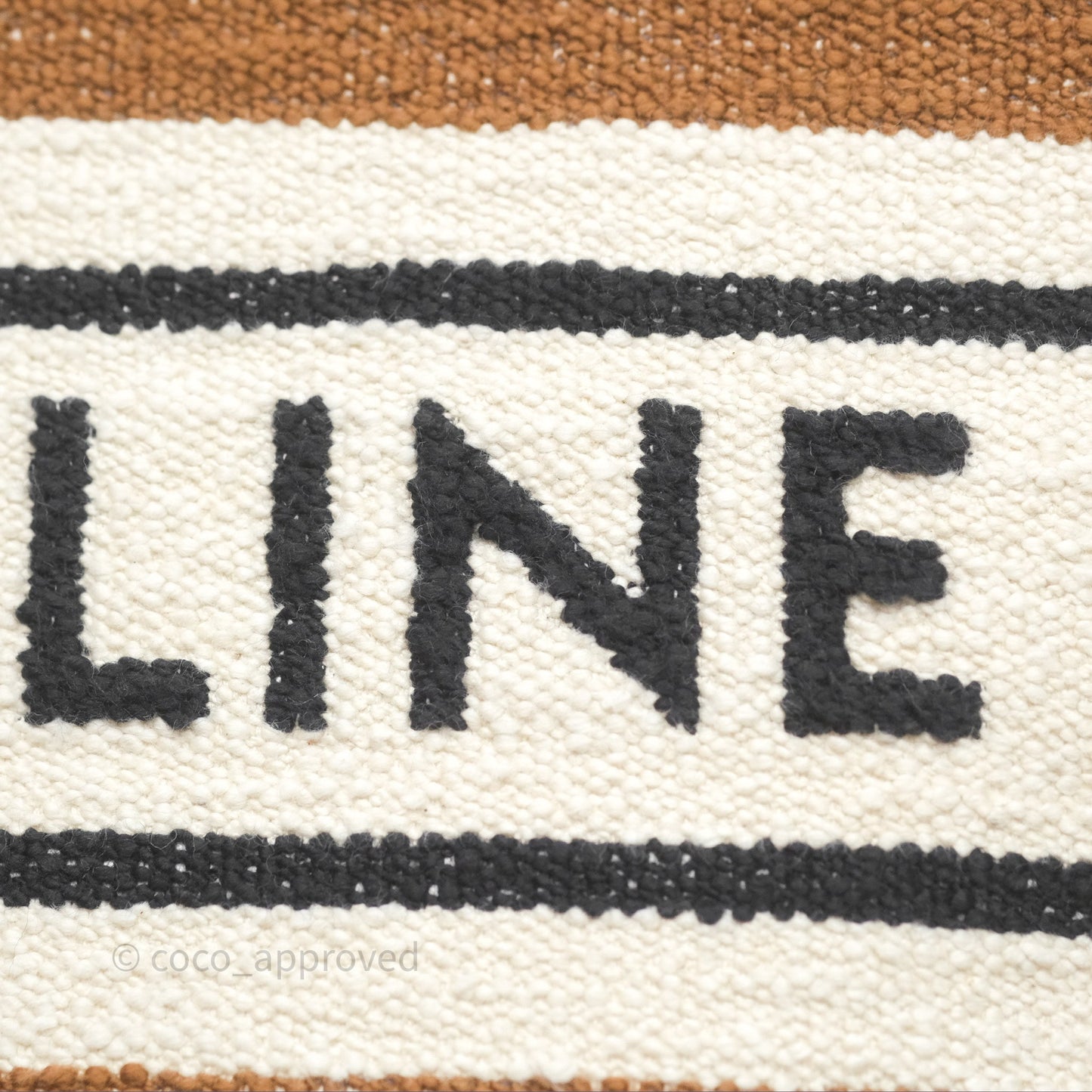 Celine Small Cabas Thais Striped Textile Bag Canvas