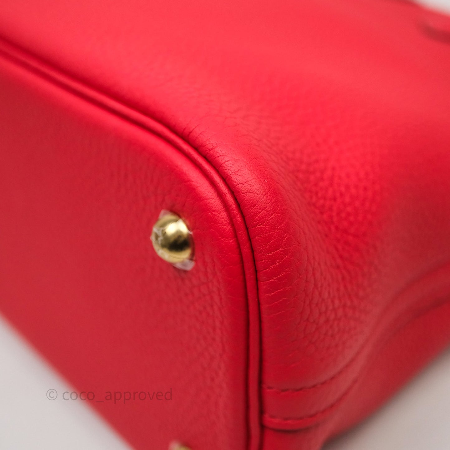 Hermès Bolide 31 Rouge Clemence Gold Hardware