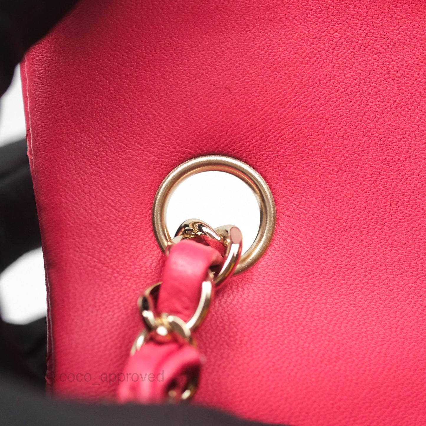 Chanel Quilted Mini Rectangular Flap Berry Red Lambskin Gold Hardware