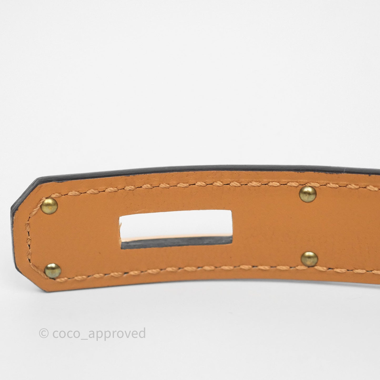 Hermès Kelly Buckle Belt Blanc 01 Epsom Rose Gold Hardware