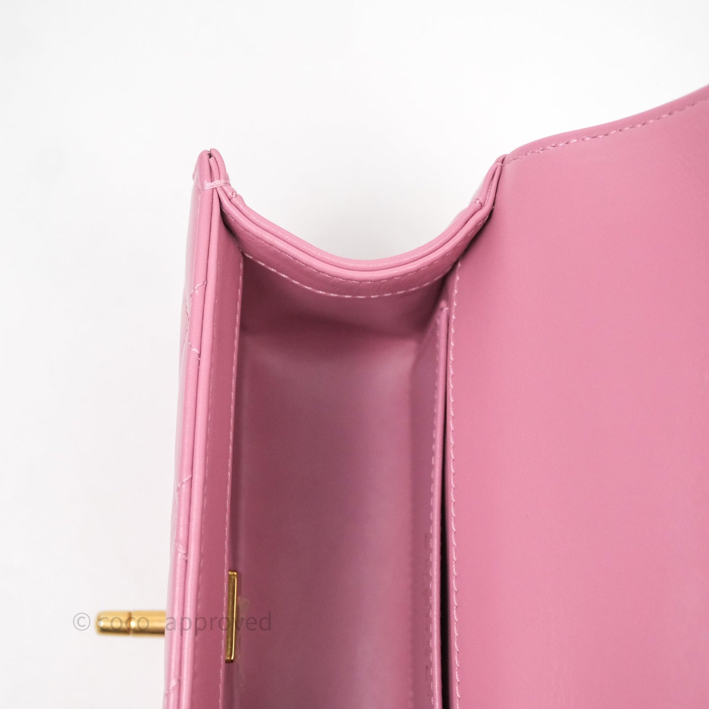 Chanel Quilted Mini Perfect Fit Adjustable Pink Calfskin Gold Hardware