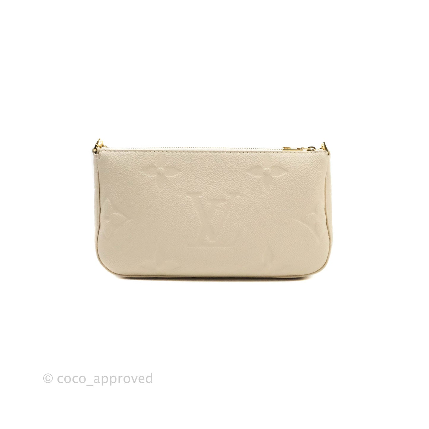 Louis Vuitton Multi Pochette Accessories Monogram Empreinte in Cream