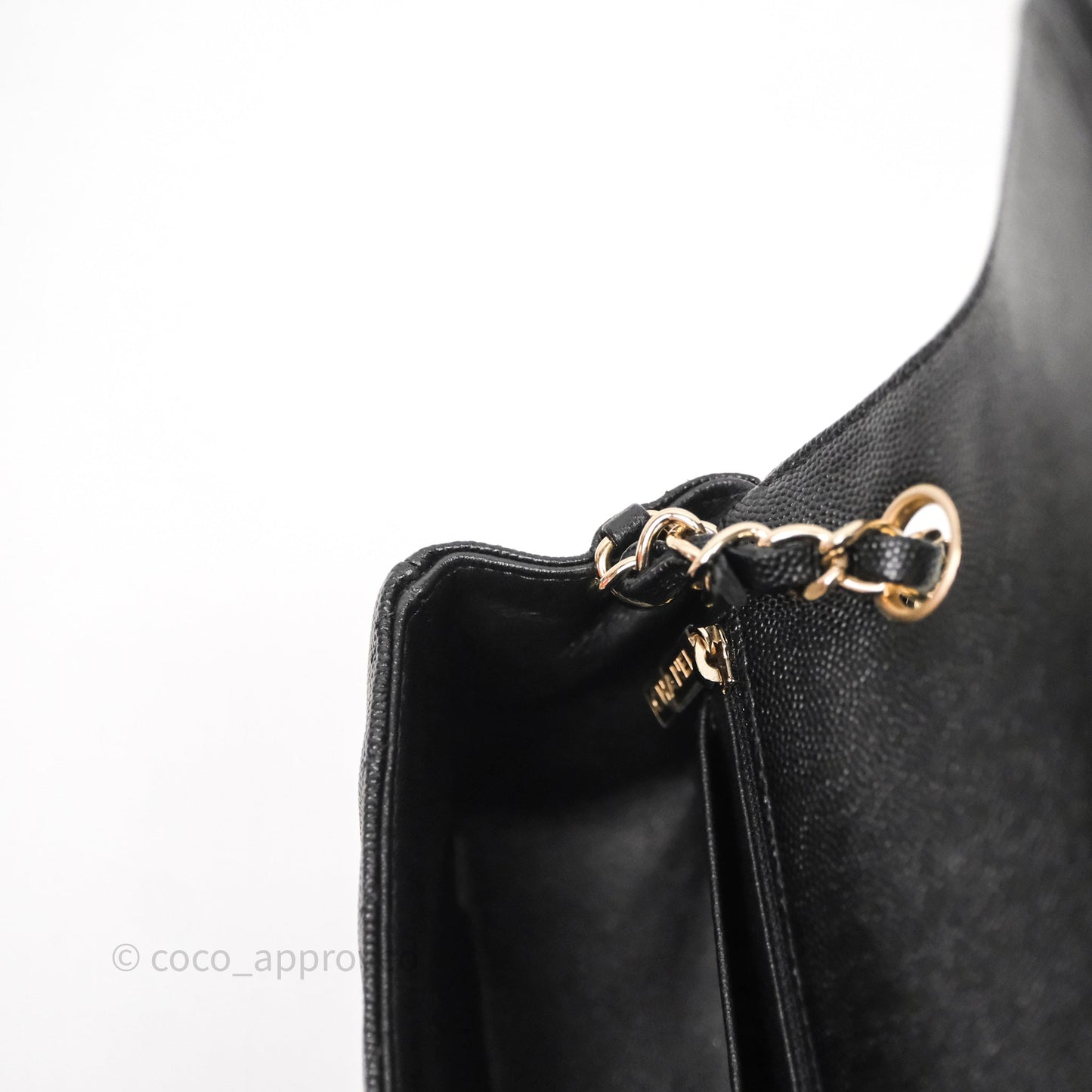 Chanel Quilted Mini Rectangular Black Caviar Gold Hardware