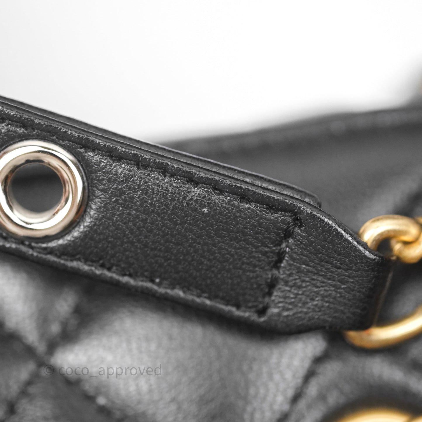 Chanel Vanity With Chain Black Goatskin Mixed Hardware