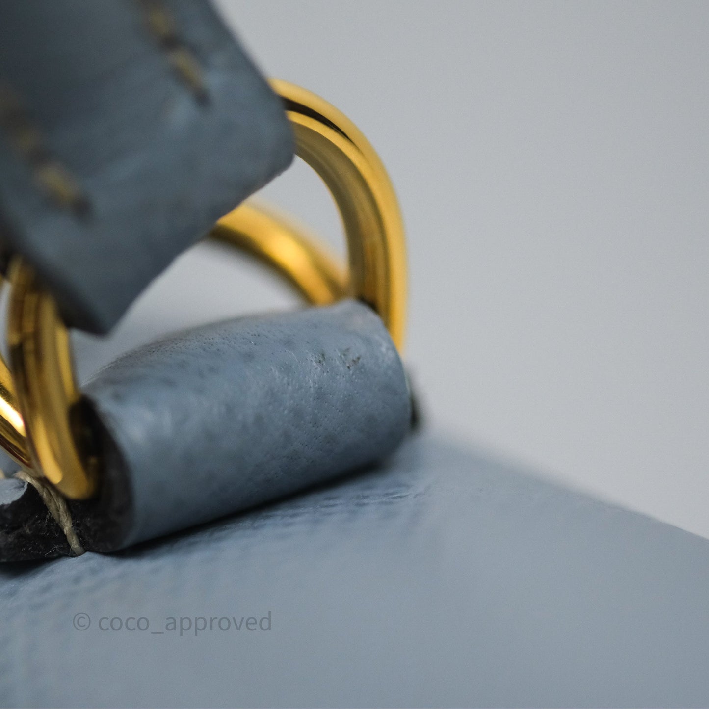 Hermès Kelly II 28 Sellier Bleu Lin J7 Epsom Gold Hardware