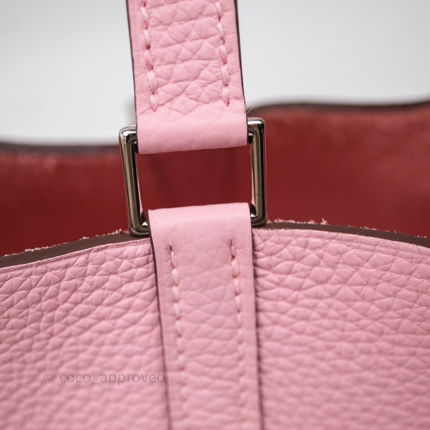 Hermès Picotin 18 Rose Sakura 3Q Clemence Palladium Hardware