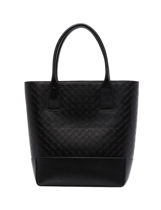 Luxury Bottega Veneta Intrecciato Embossed Leather Tote Bag