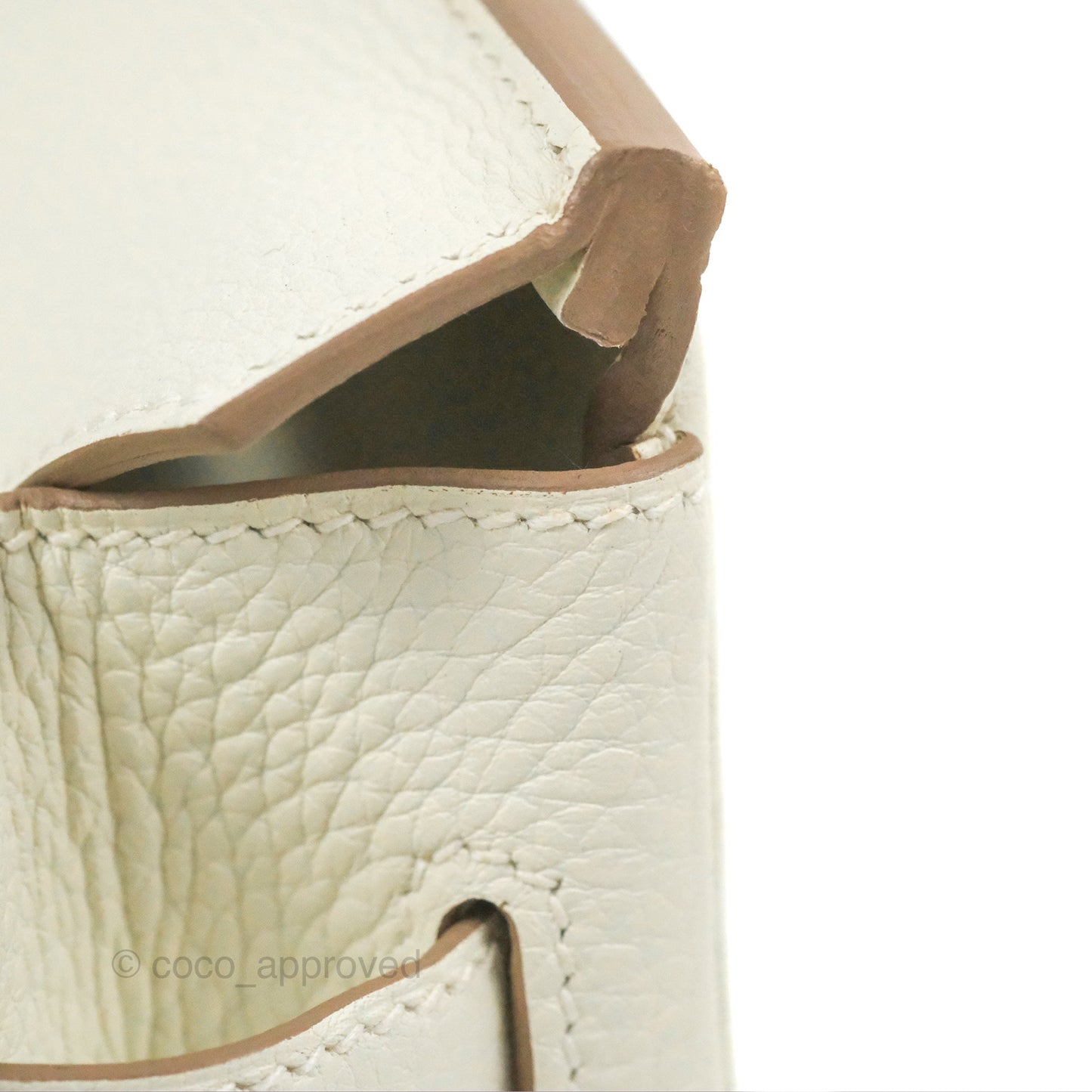 Hermès Retourne Birkin 30 Mushroom Togo Palladium Hardware