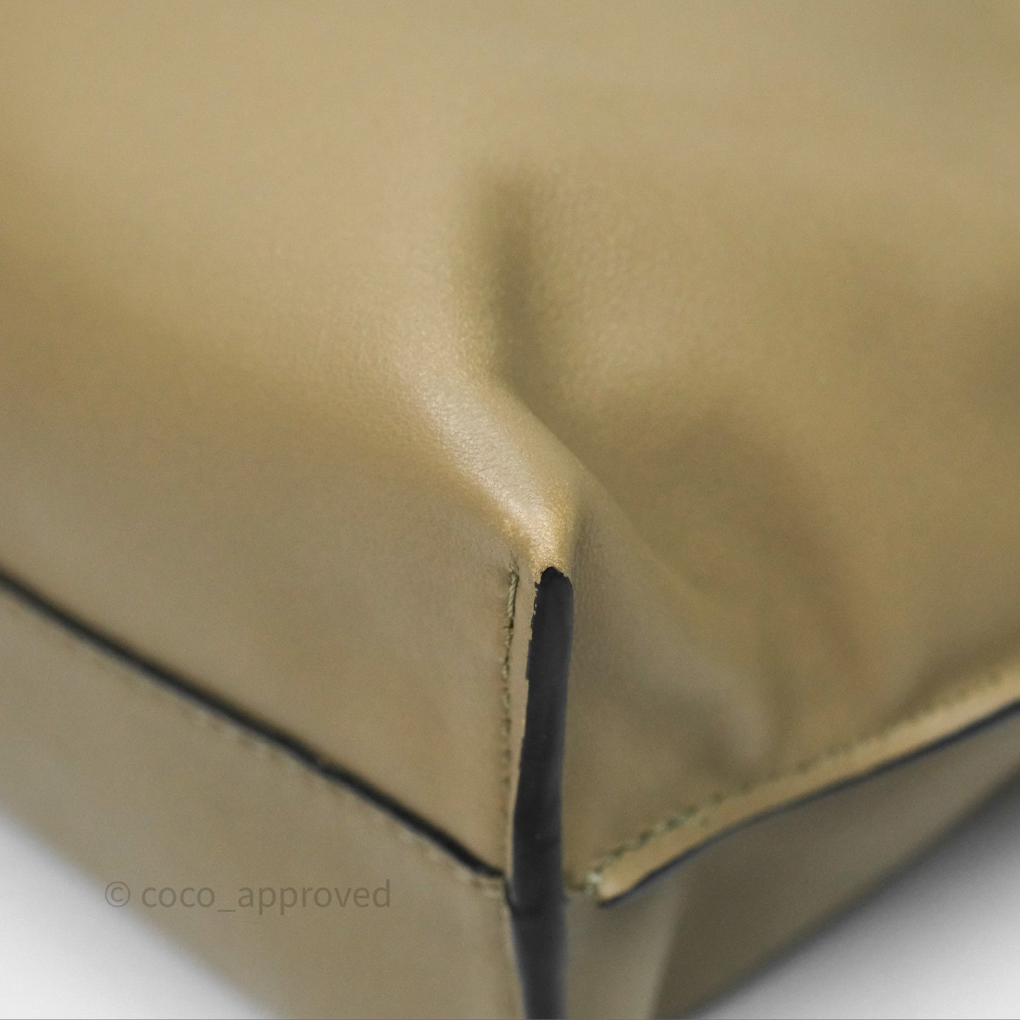 Loewe Mini Flamenco Clutch in Nappa Calfskin Clay Green