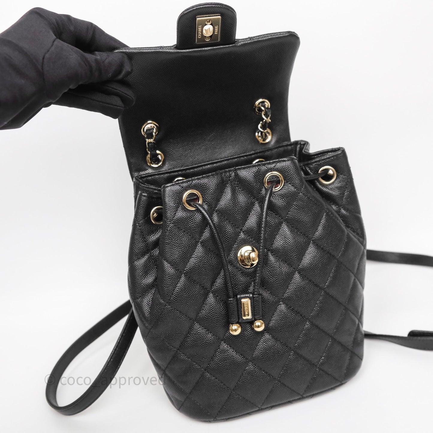 Chanel Urban Spirit Mini Black Caviar Backpack