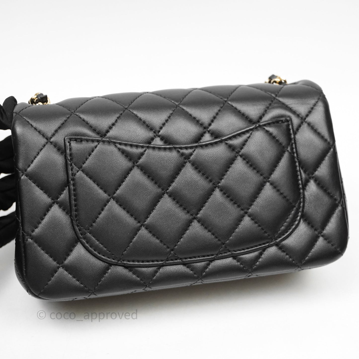 Chanel Ball Crush Mini Rectangular Black Lambskin Gold Hardware