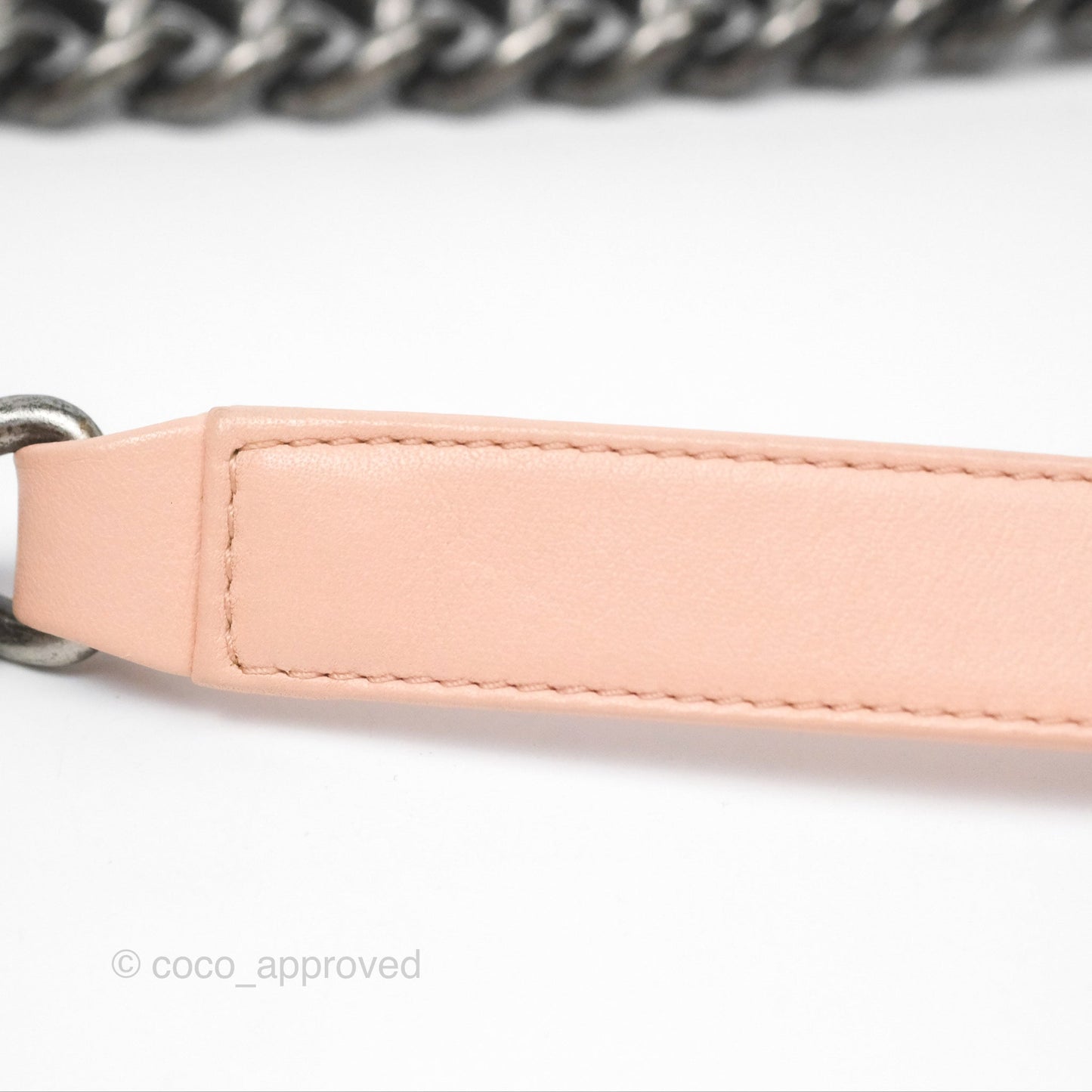 Chanel Quilted New Medium Boy Pink Lambskin Ruthenium Hardware