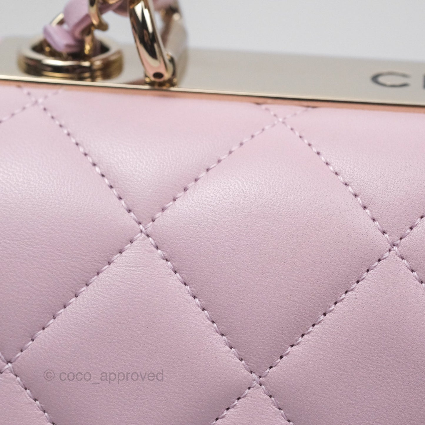 Chanel Small Trendy CC Mauve Pink Lambskin Gold Hardware