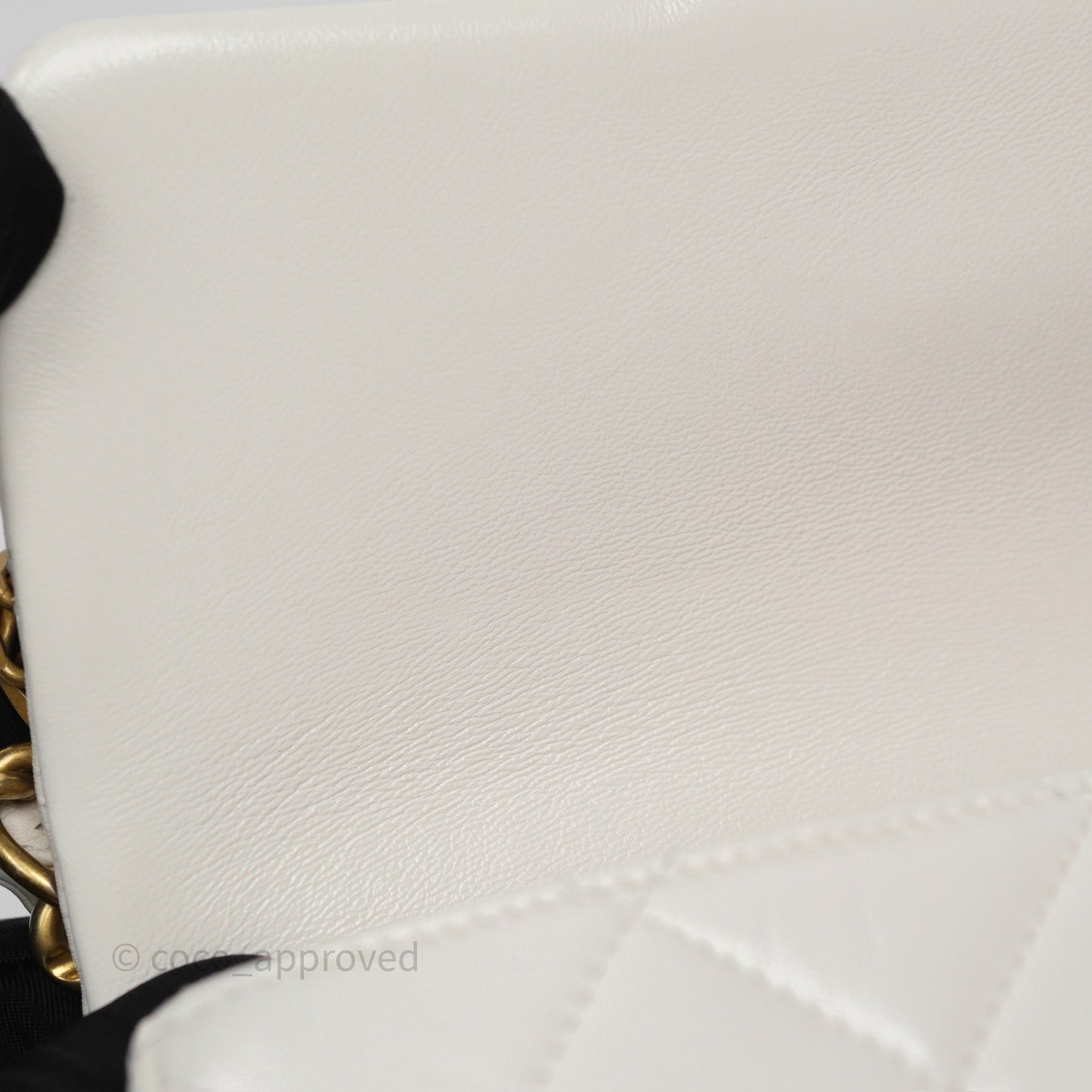 Chanel Small Fancy Jewel Flap White Shiny Lambskin Aged Gold Hardware 23S