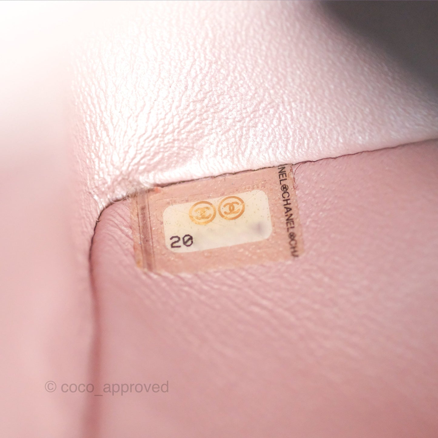 Chanel Mini Square Metallic Rose Gold Goatskin Gold Hardware 14B