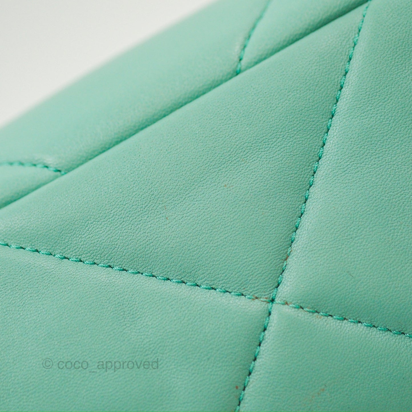 Chanel 19 Small Tiffany Blue Mixed Hardware