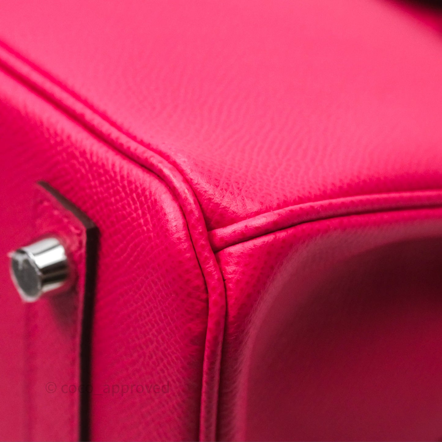 Hermès Birkin 30 Framboise 90 Epsom Palladium Hardware