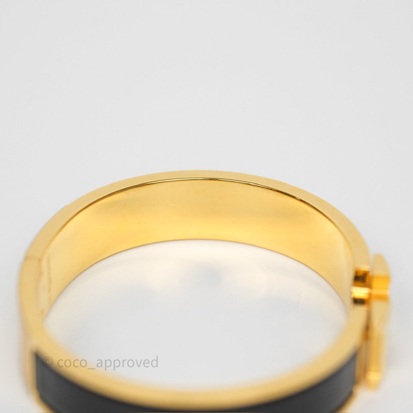 Hermès Clic H Bracelet Black Gold PM