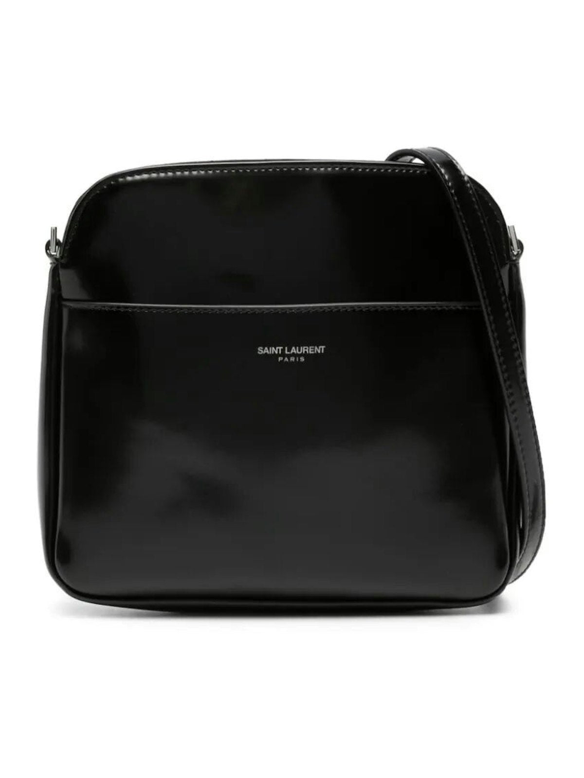 Luxury Saint Laurent Men's Leather Messenger Bag in Black | Size UNICA | 773872FACCM