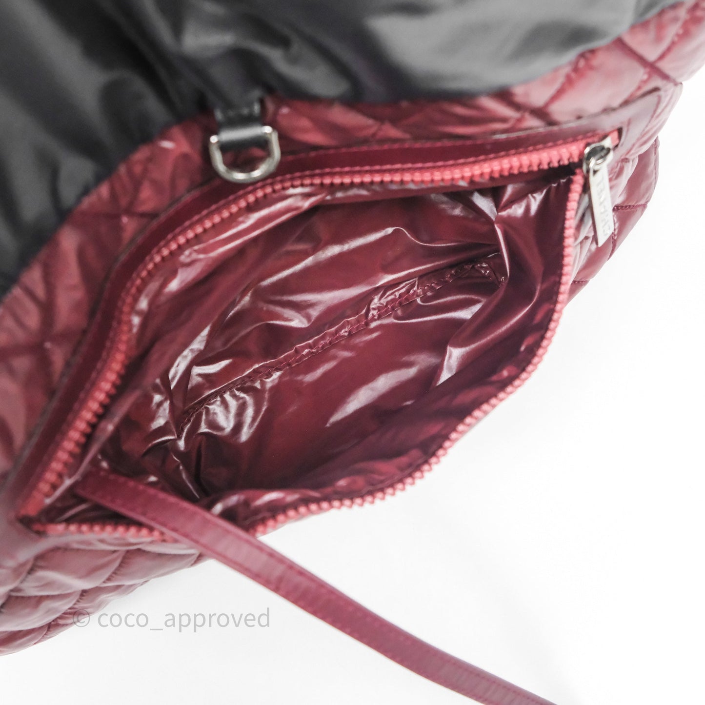 Chanel Nylon Quilted Medium Coco Cocoon Reversible Tote Black