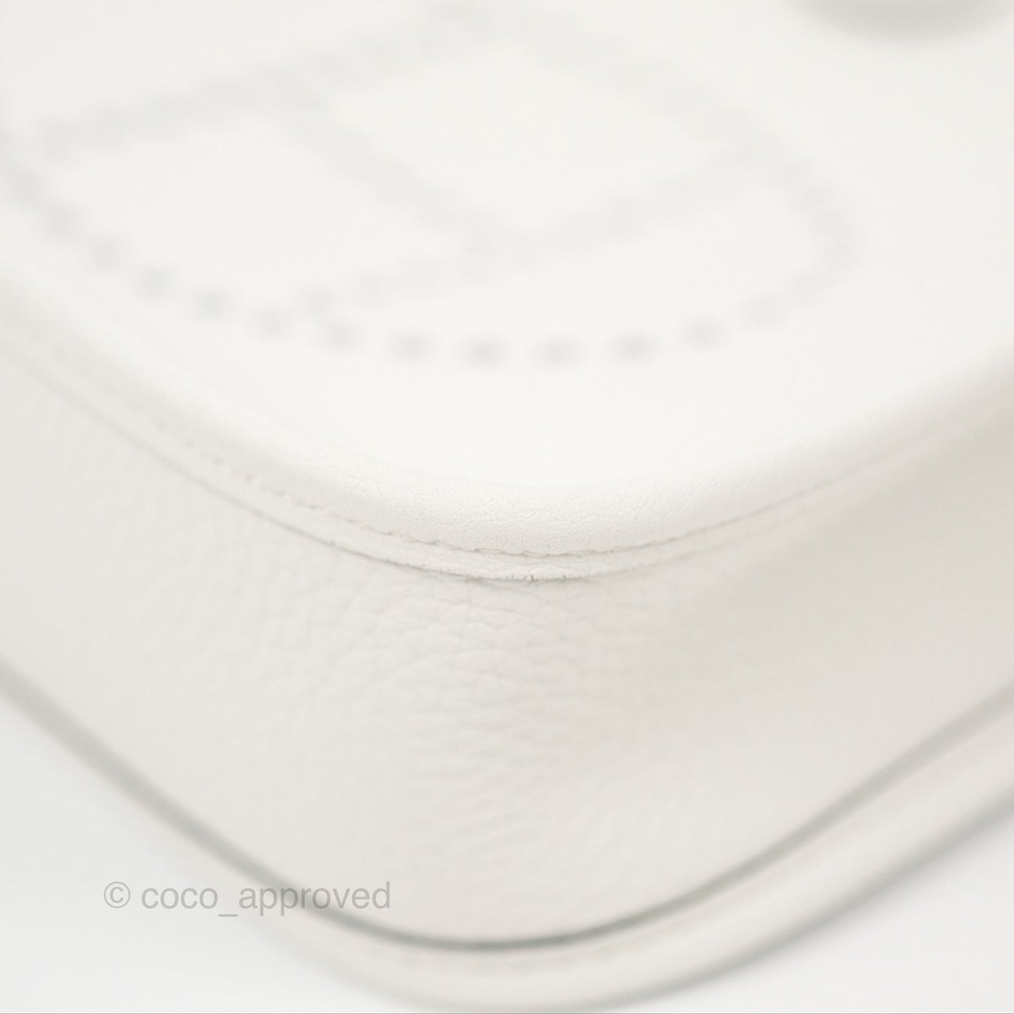 Hermès Mini Evelyne 16 New White Clemence Palladium Hardware