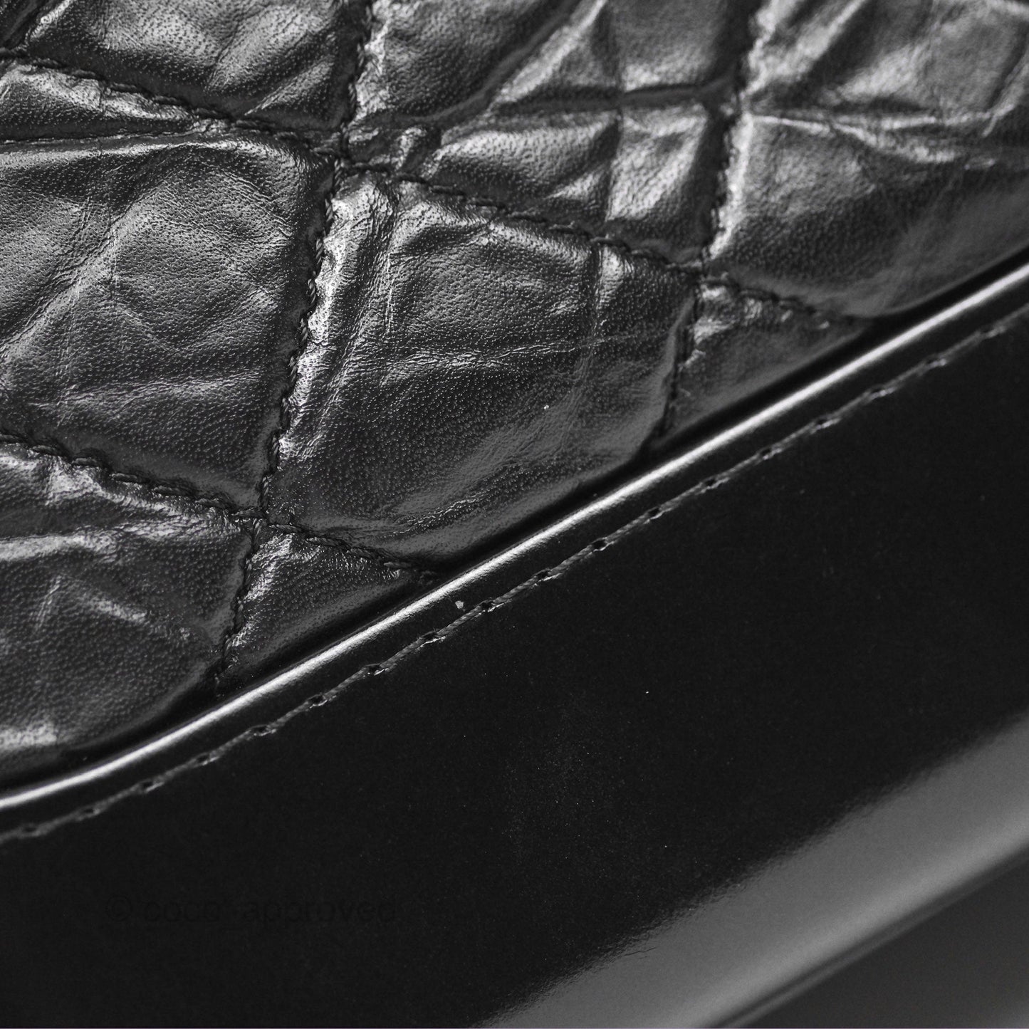 Chanel Small Gabrielle Hobo Quilted So Black Aged Calfskin