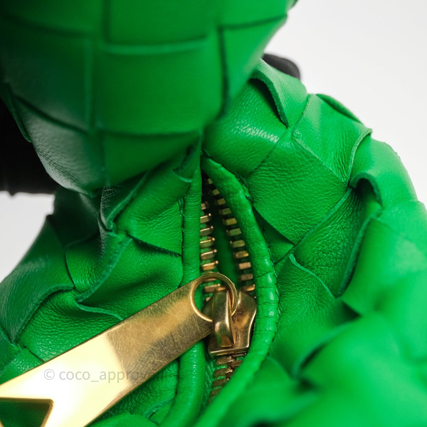 Bottega Veneta Mini Jodie Bag Green Intrecciato Lambskin