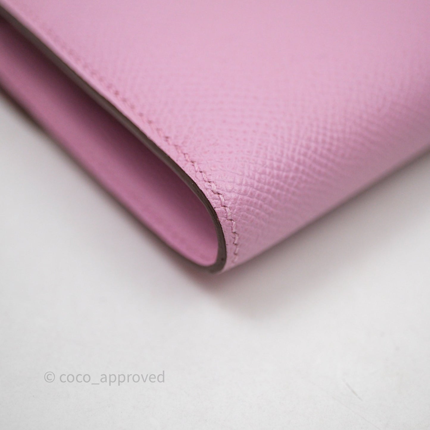 Hermès Constance To Go Wallet Mauve Sylvestre X9 Epsom Palladium hardware
