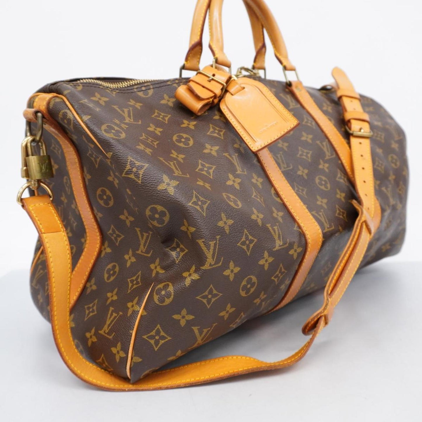 Louis Vuitton Keepall Bandouliere 50  Canvas Travel Bag ()