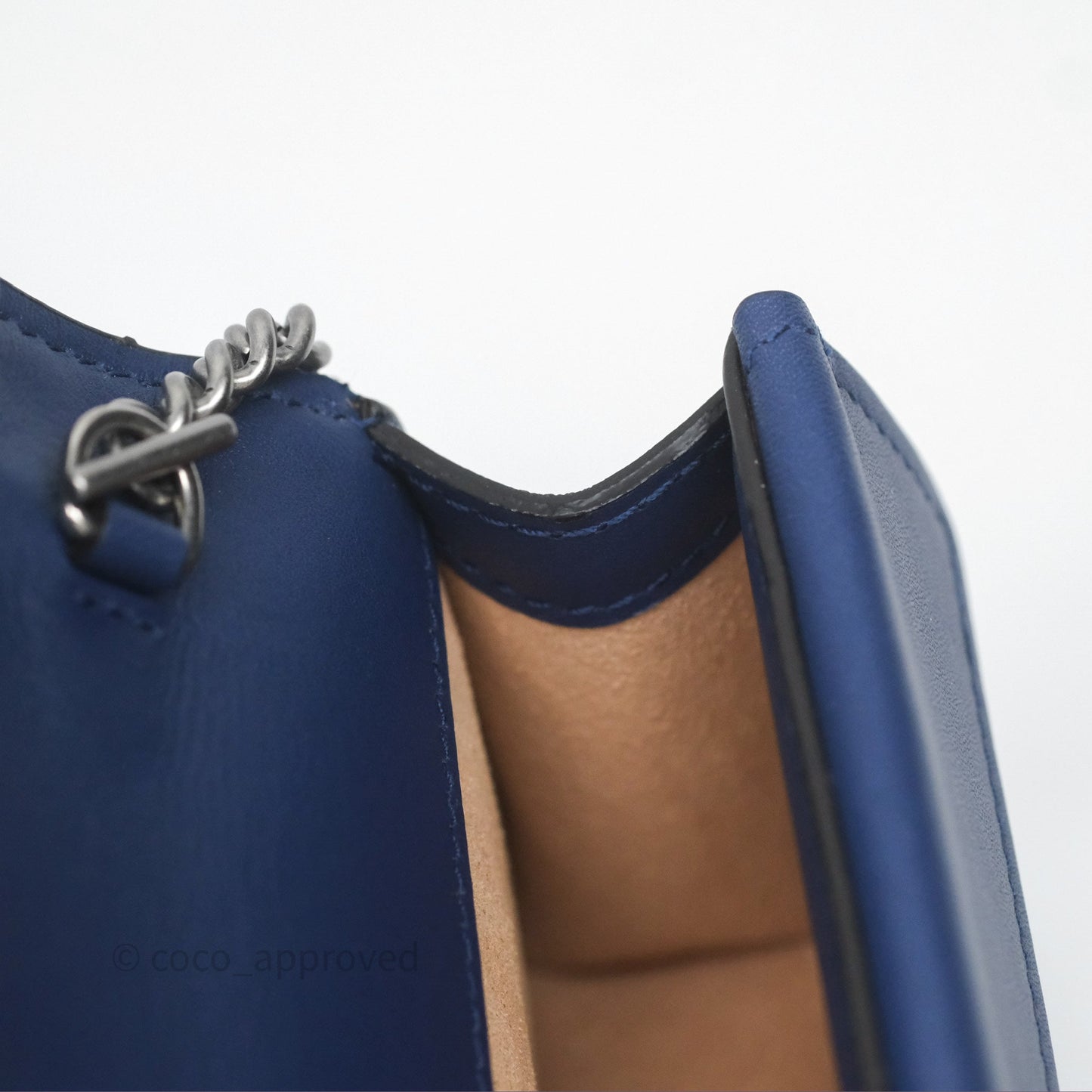 Gucci Super Mini Dionysus Crossbody Bag Royal Blue Velvet