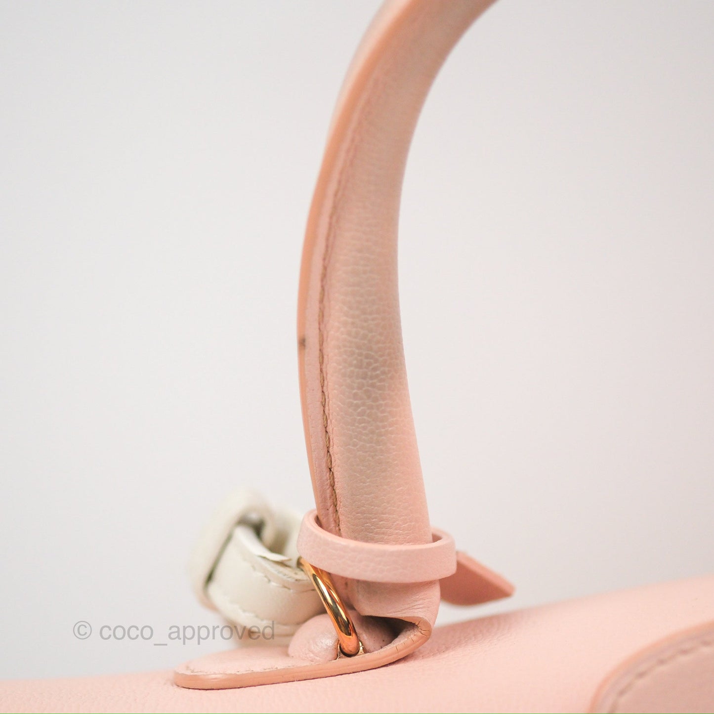 Delvaux Brillant East West Top Handle Bag Nude Pink Rose Gold Hardware