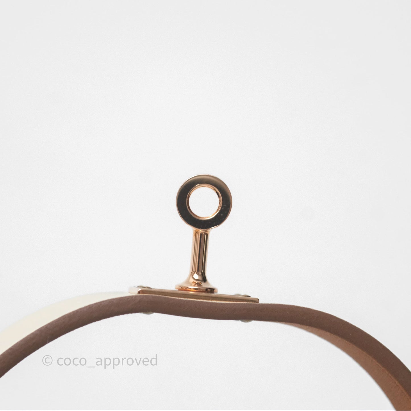 Hermès Mini Kelly Double Tour Bracelet Nata Swift Gold Hardware