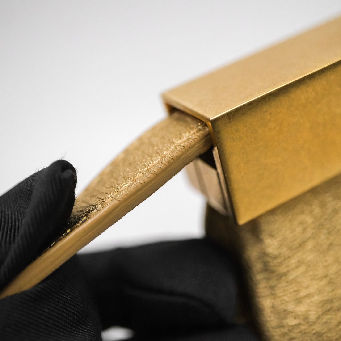 Chanel Calfskin Kiss Lock Frame Gold Bag