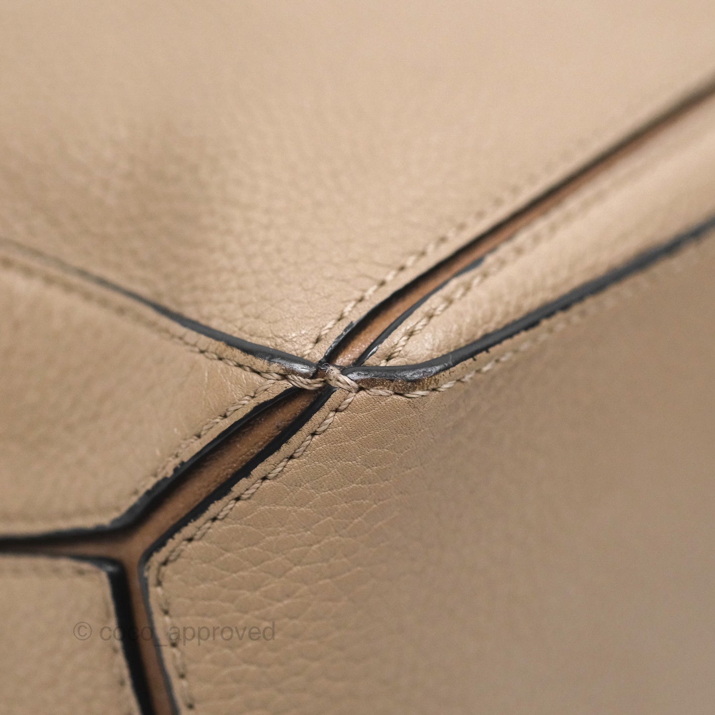 Loewe Small Puzzle Bag Sand Mink Grained Calfskin