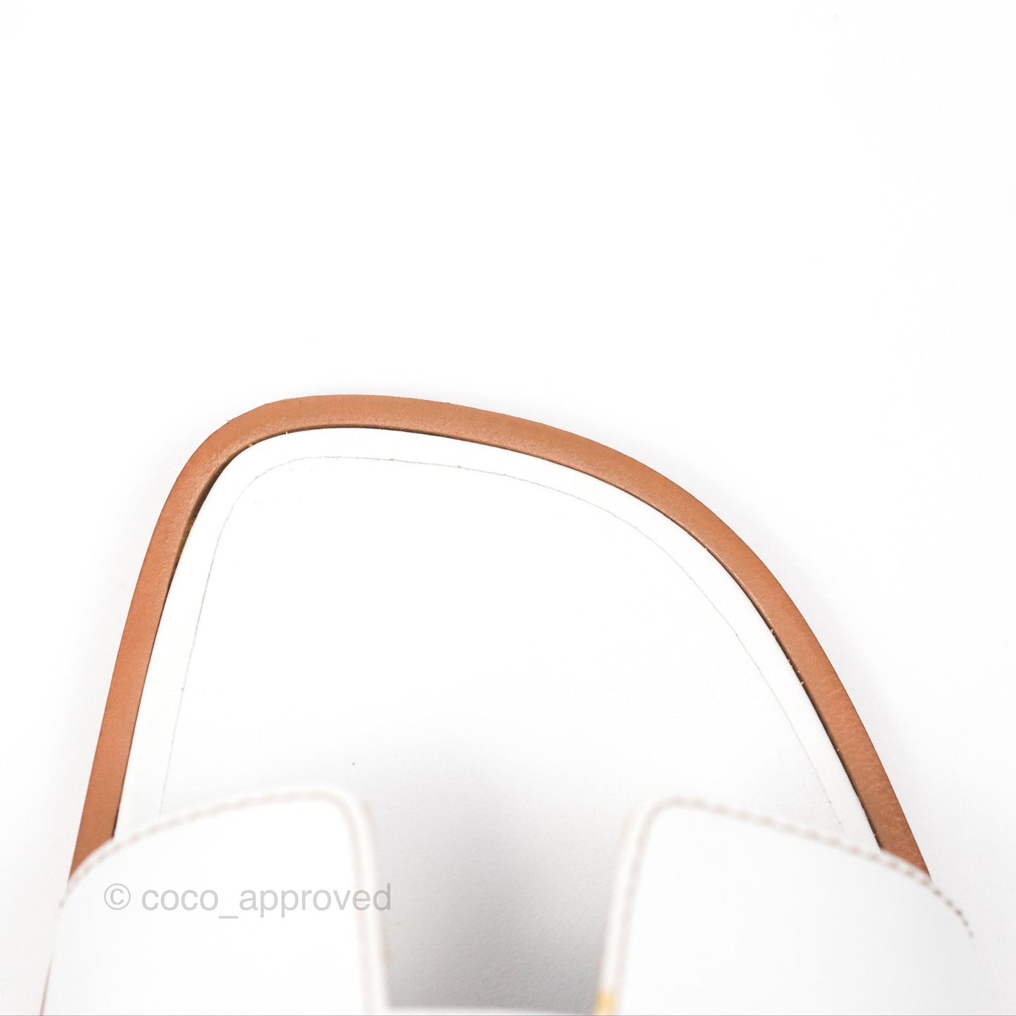Hermès Oran Sandals in White Size 39