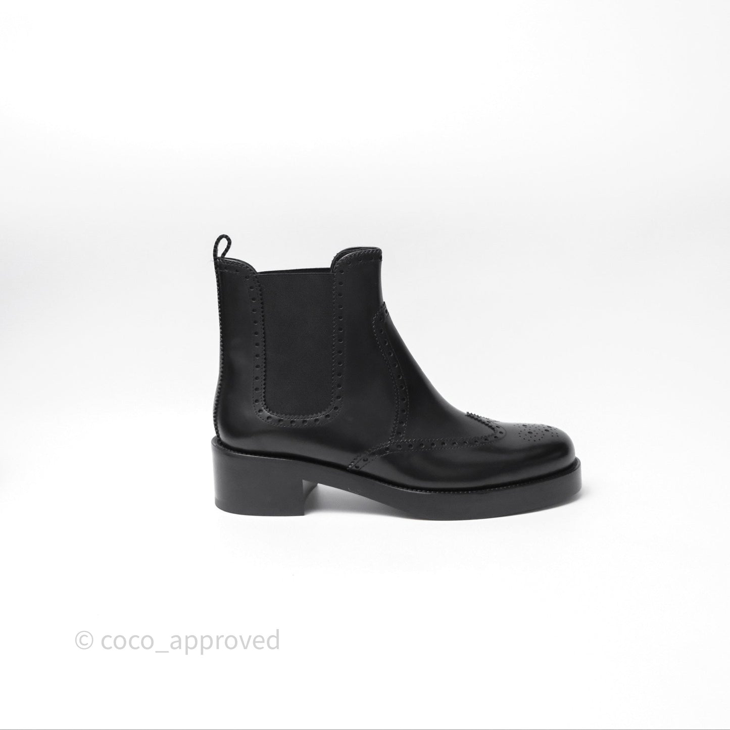Hermès Hill Ankle Boot Black Calfskin Size 38
