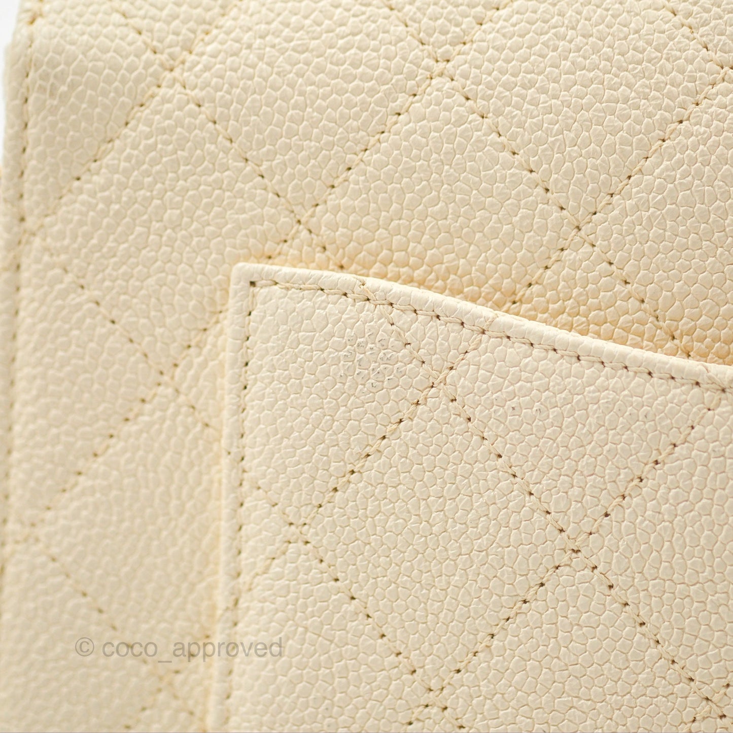 Chanel Medium CC Cuba Flap Bag Ivory Caviar Light Gold Hardware