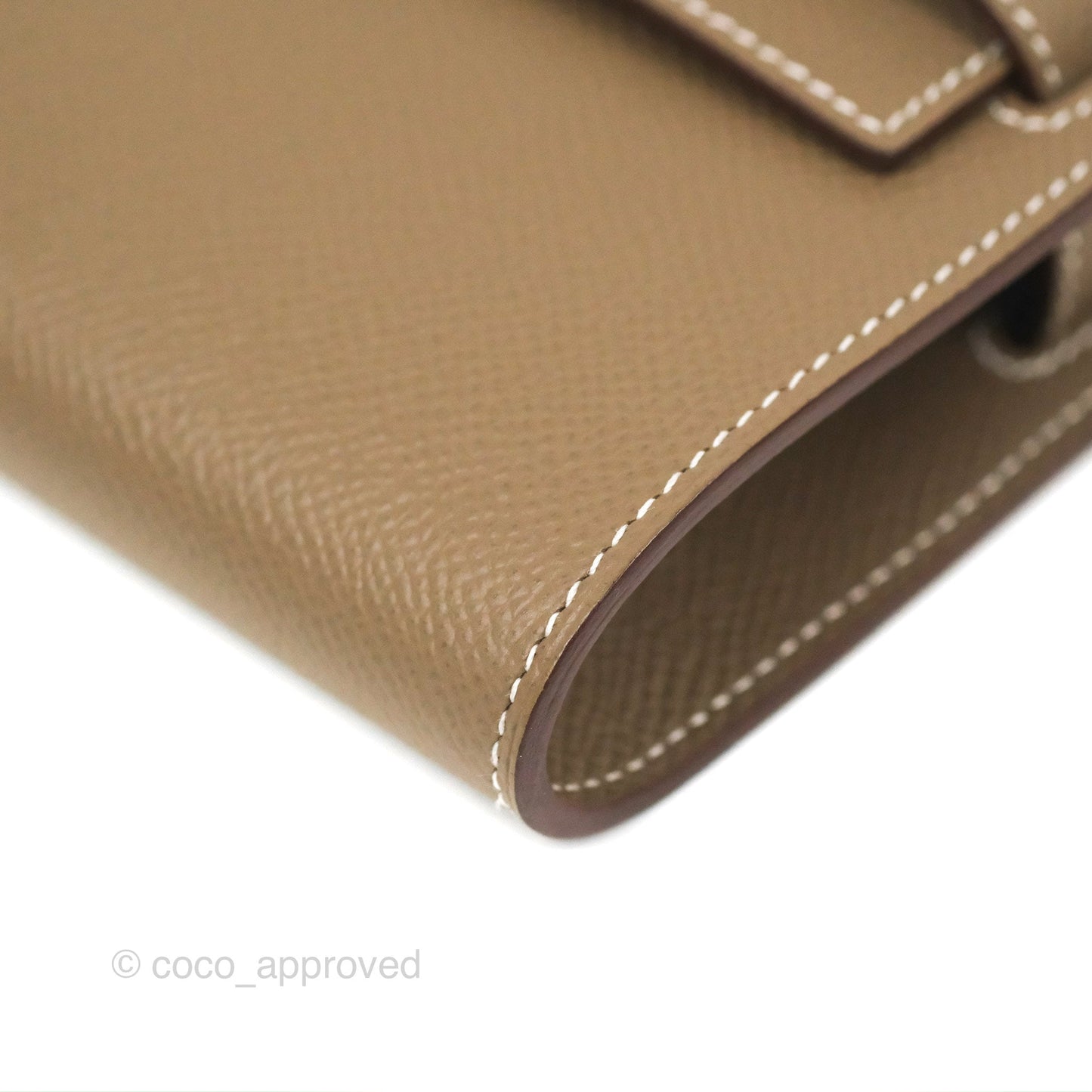 Hermès Kelly To Go Wallet Etoupe Epsom Palladium Hardware