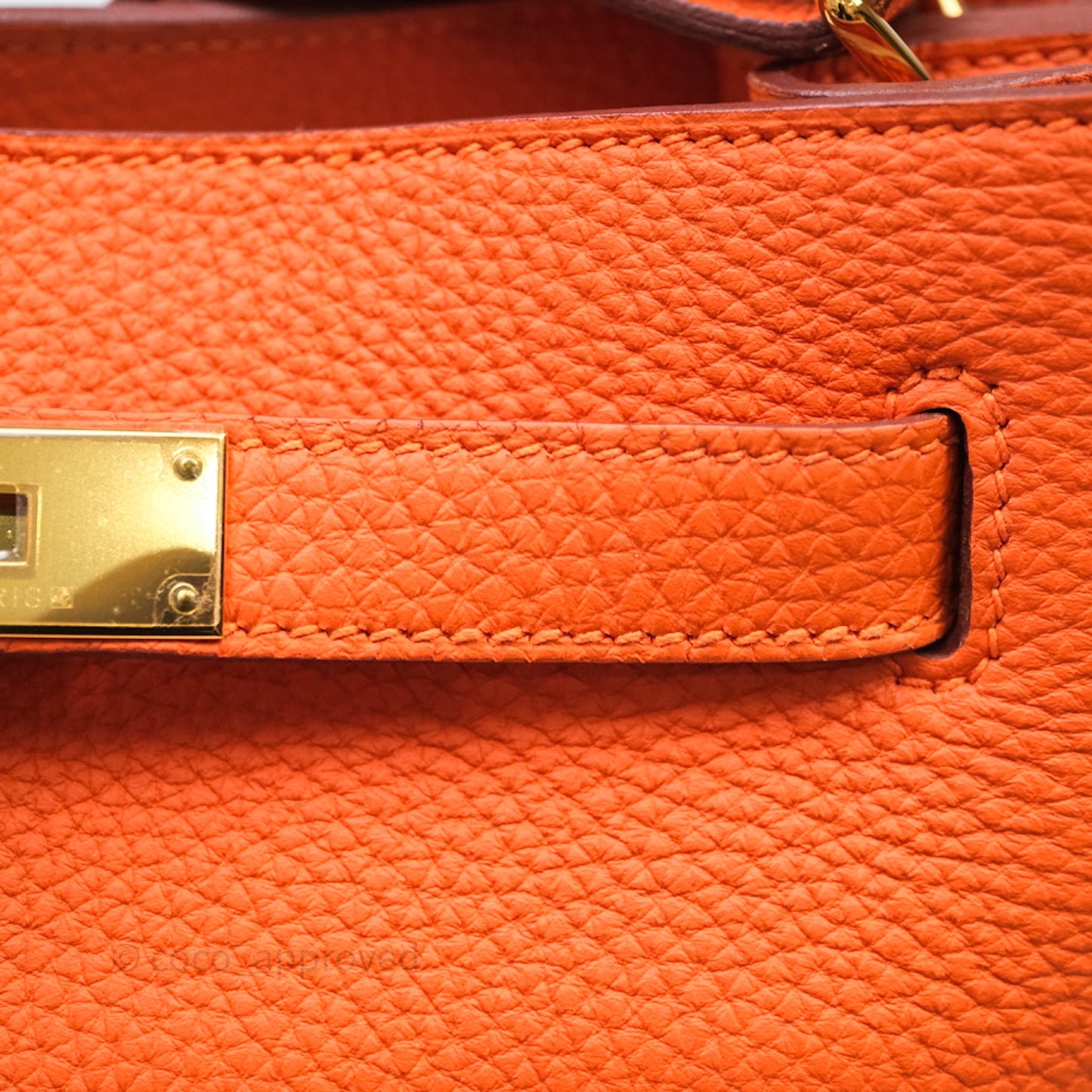 Hermes Kelly So Orange Togo Gold Hardware