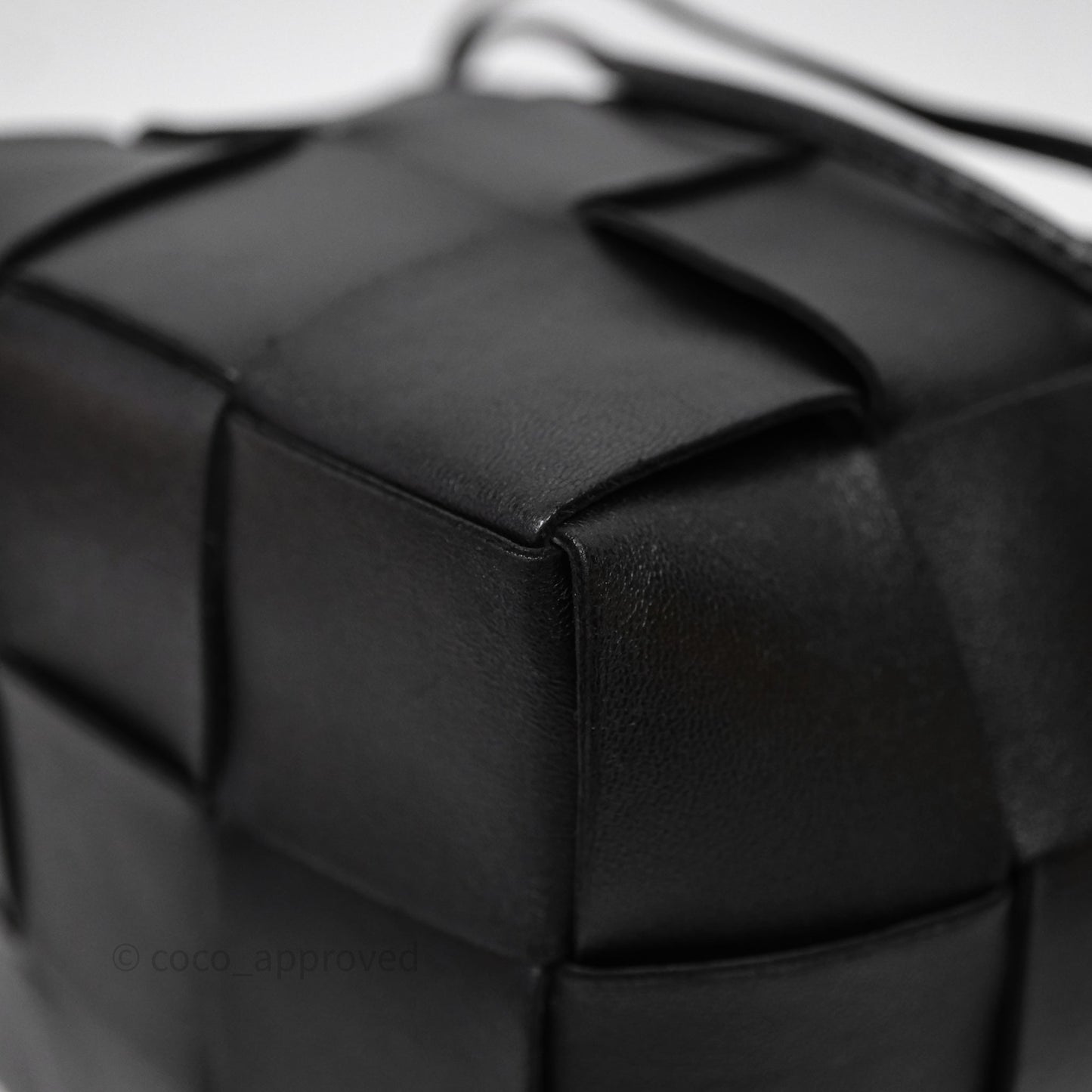 Bottega Veneta Small Cassette Bucket Bag Black Lambskin