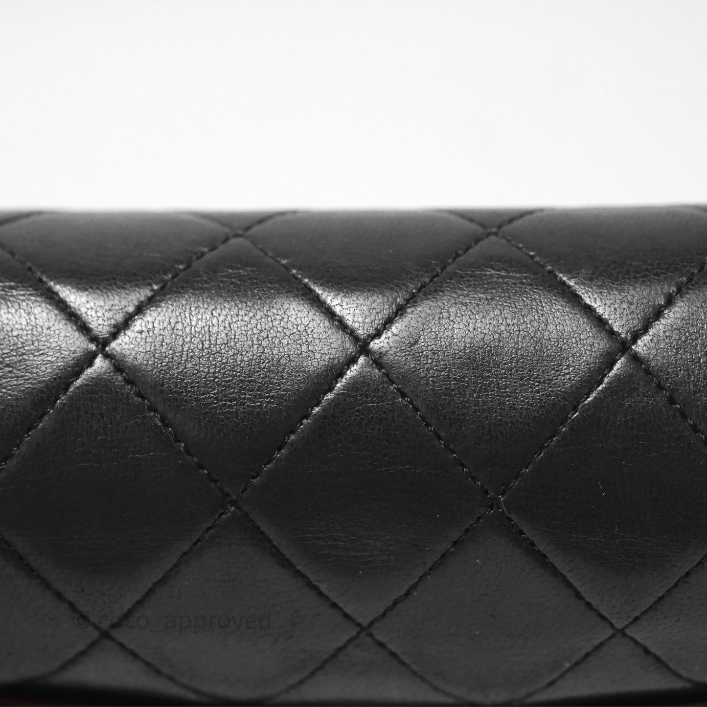 Chanel Vintage Mini Square Black Lambskin 24K Gold Hardware