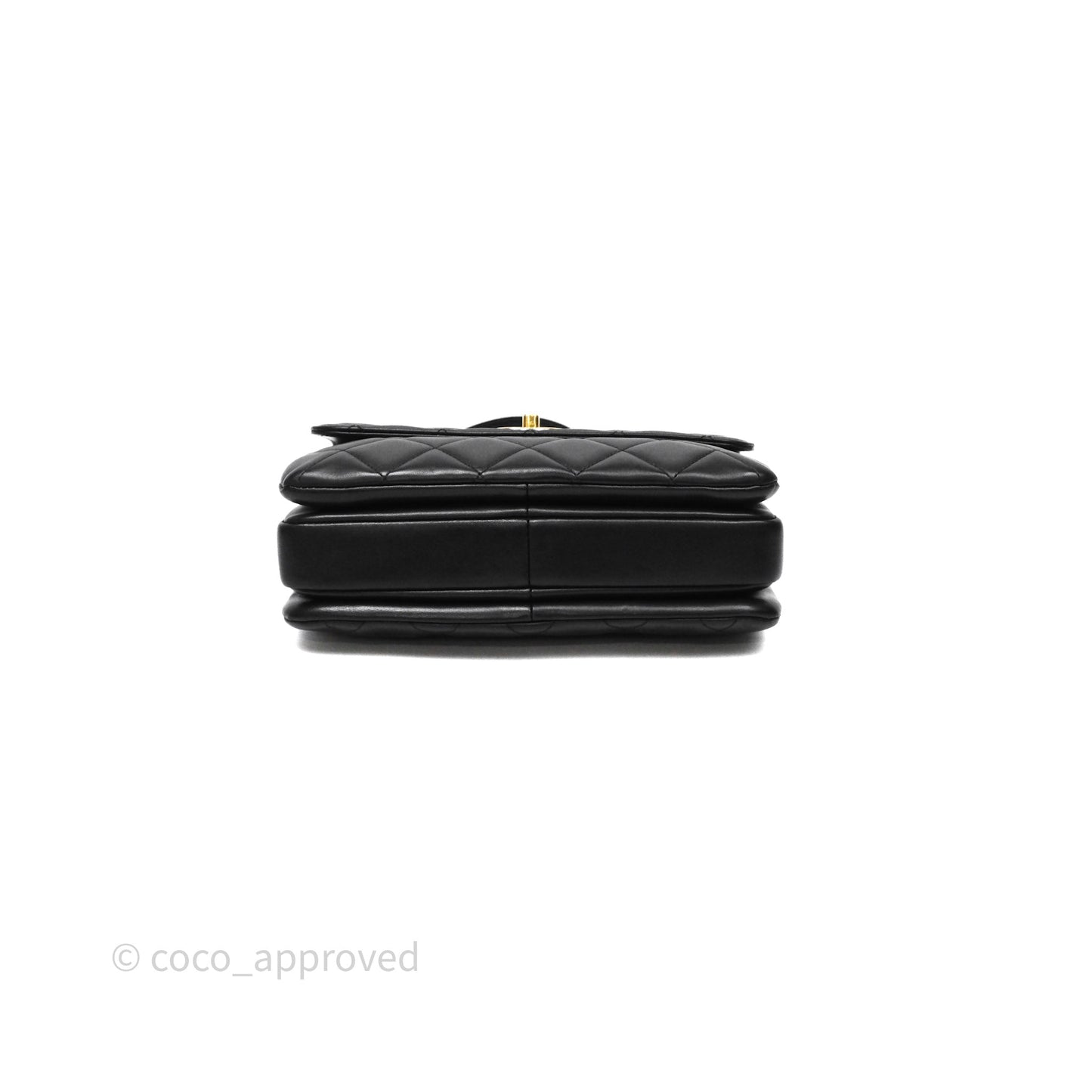 Chanel Small Trendy CC Black Lambskin Gold Hardware