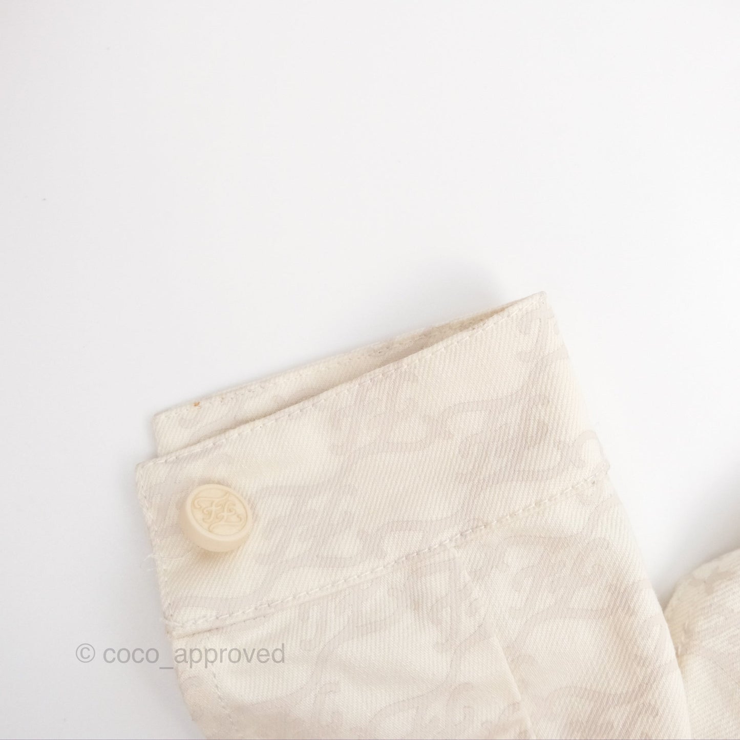 Fendi White Denim Jacket Size 36