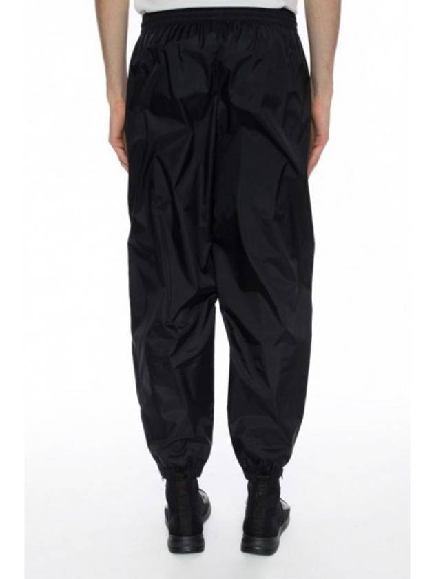 Luxury Balenciaga Logo Training Track Pants Black