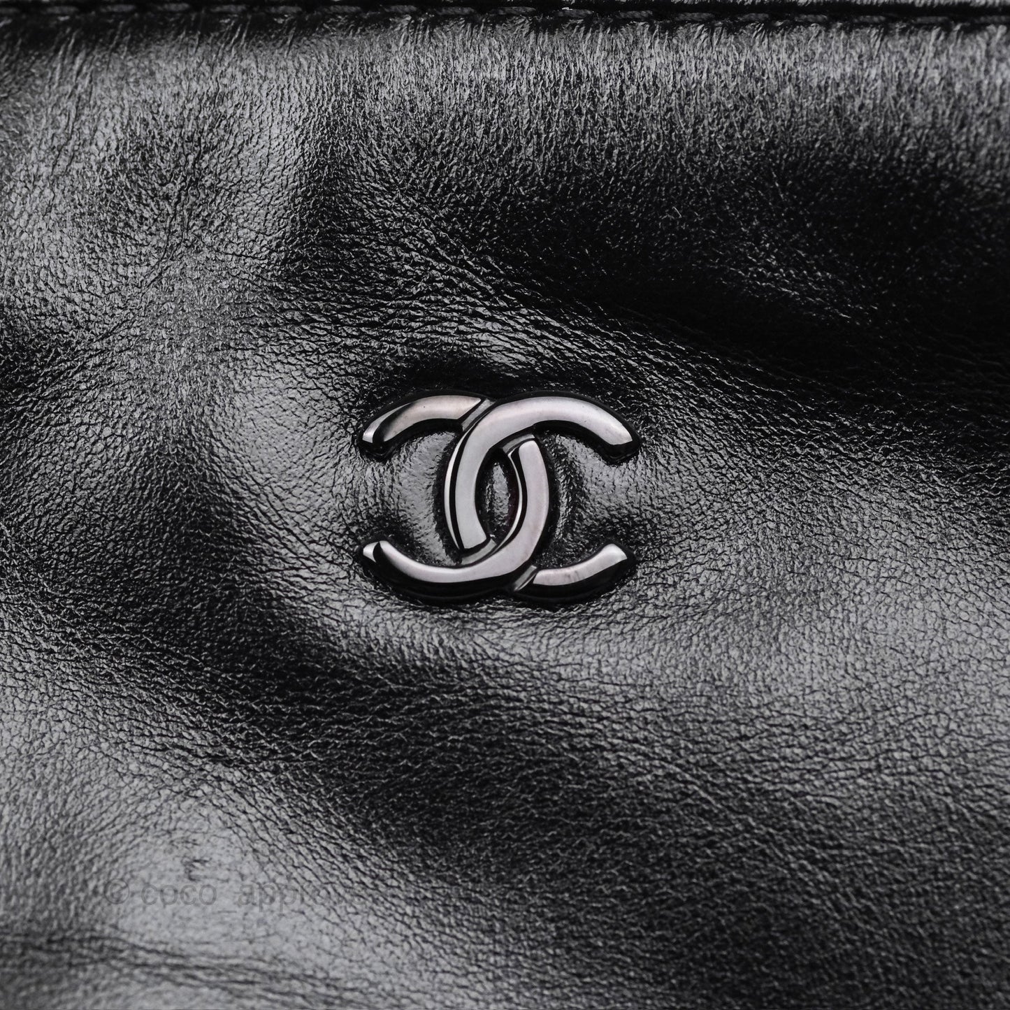 Chanel 22 Small Quilted So Black Shiny Crumpled Calfskin
