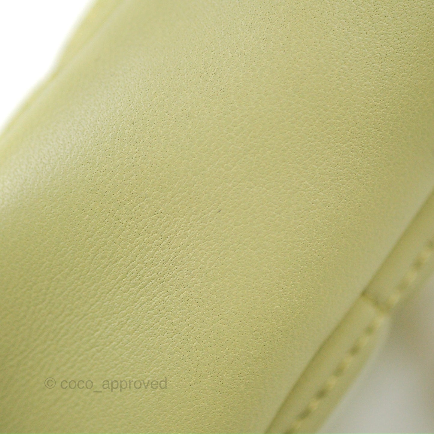 Chanel Small Quilted Diamond Cut Bag Green Lambskin Aged Gold Hardware