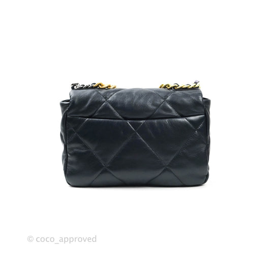 Chanel 19 Small Dark Navy Mixed Hardware