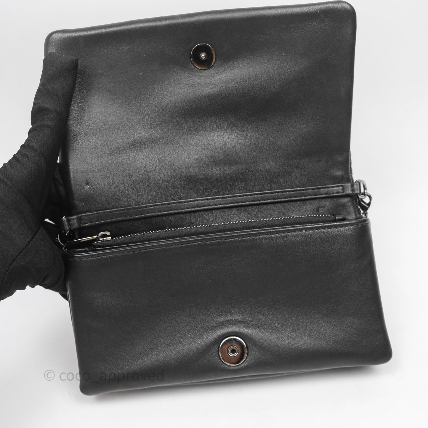 Christian Dior Mini Caro Bag Black Macrocannage